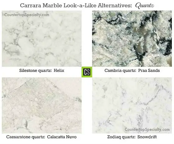 Which Granite Looks Like White Carrara Marble