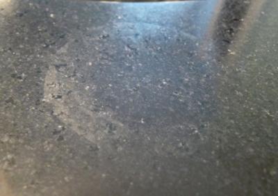 Doctored Black Granite Countertop Etching
